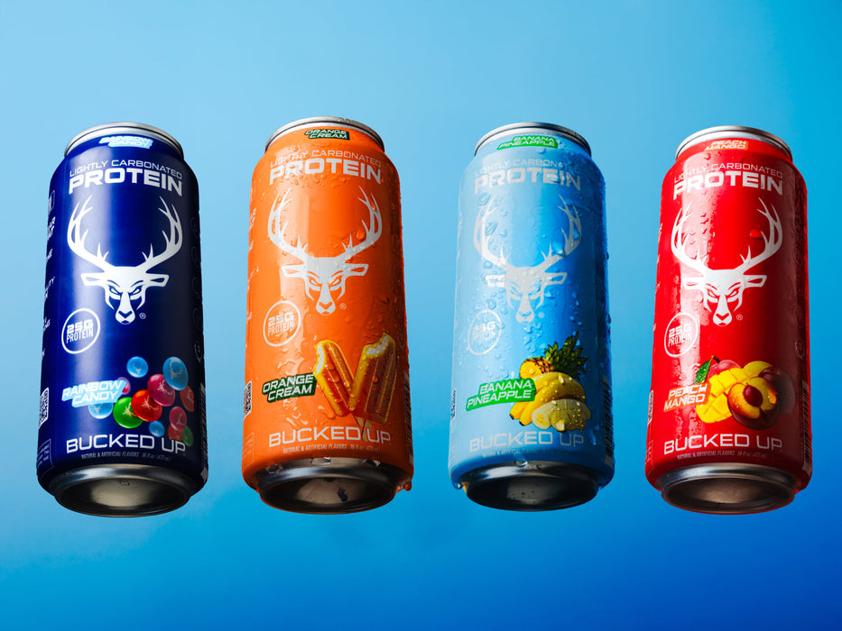 BUCKED UP Proteina Carbonatada - 12 Pack 16 OZ