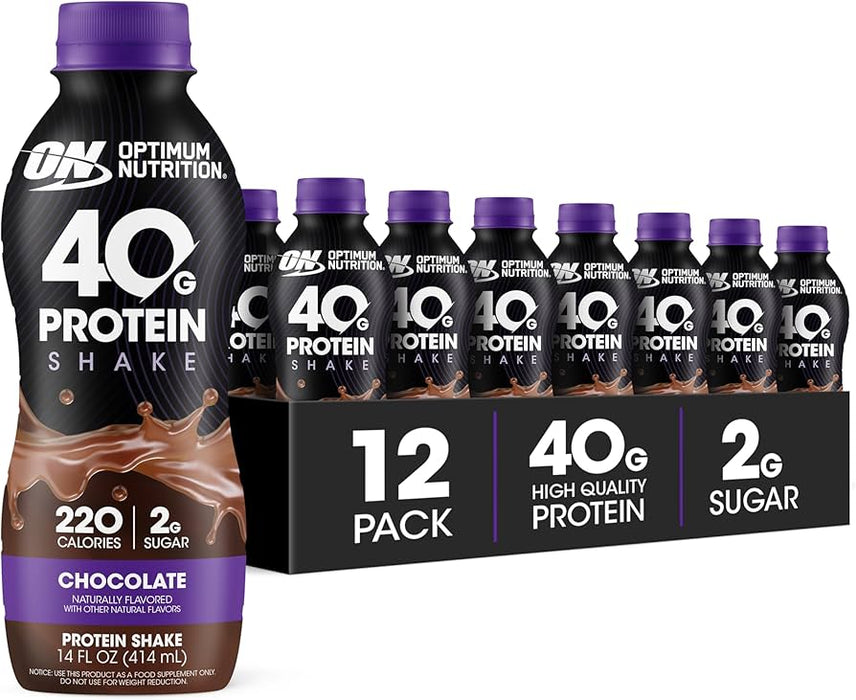 ON GOLD STD 40 GRS PROTEIN SHAKE 14OZ 12 PACK