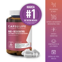 Gummylife NAD + Resveratrol + NR + D-Ribosa - 30 capsulas