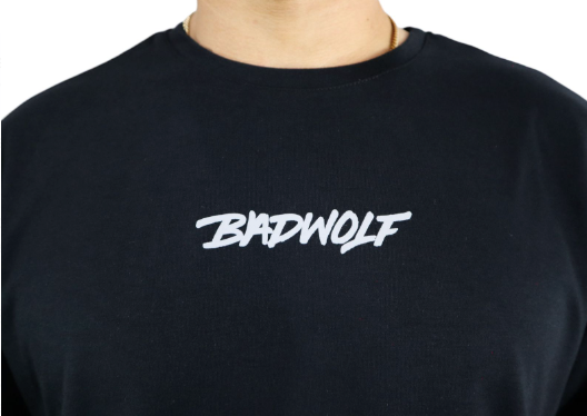 Oversize Negro BW Silver- Badwolf