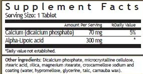 Acido Alfa Lipoico - 300mg 60 TABS