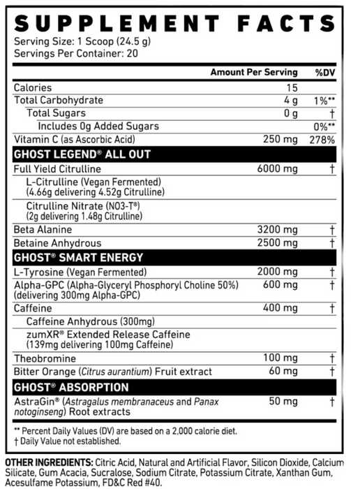 Ghost Legend ALL OUT PWO 20 SERVS