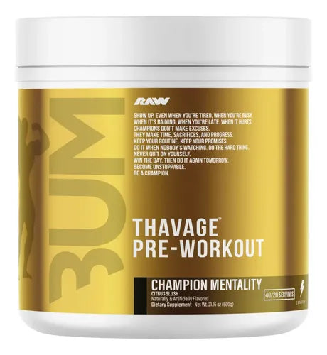 Thavage CBUM Pre Workout - 40 servicios