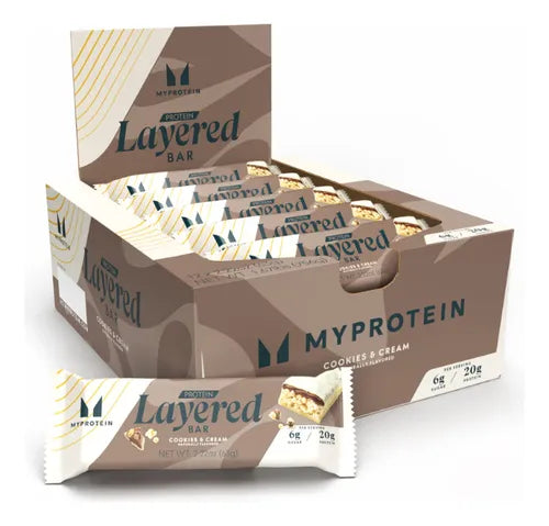 MYPROTEIN Layered Barras de Proteina - Caja 12 piezas