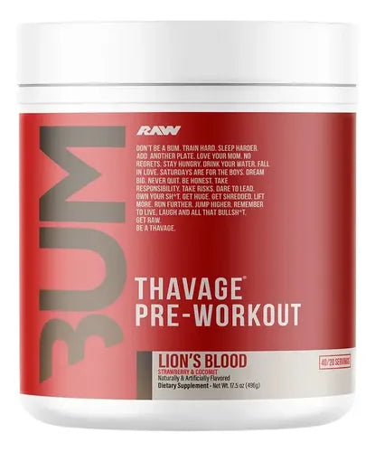 Thavage CBUM Pre Workout - 40 servicios