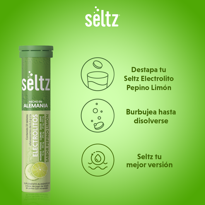 Electrolitos Pepino-limon Seltz Tabletas Efervescentes - 13 tabletas