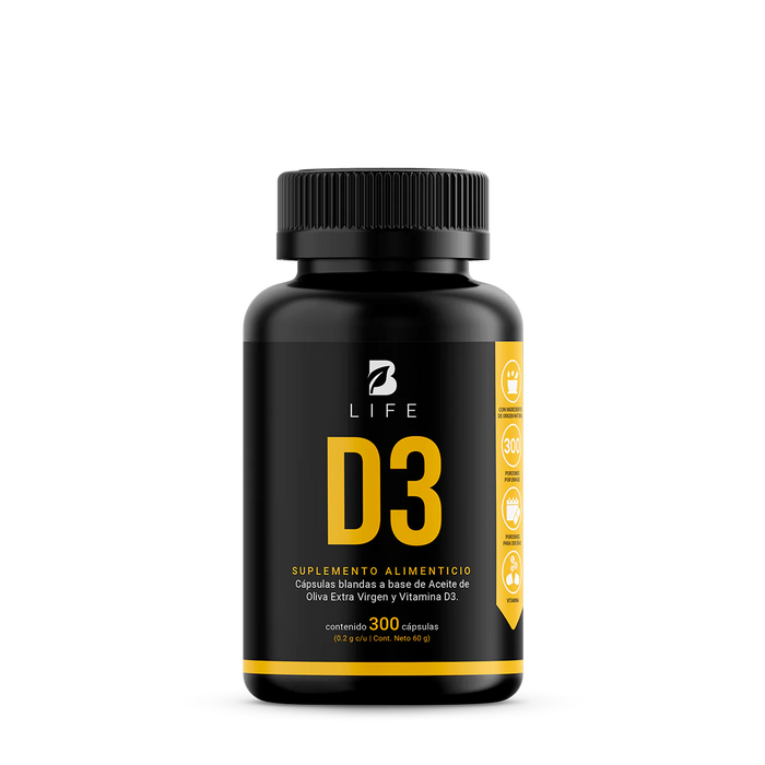 Vitamina D3 BLIFE - 300 Capsulas