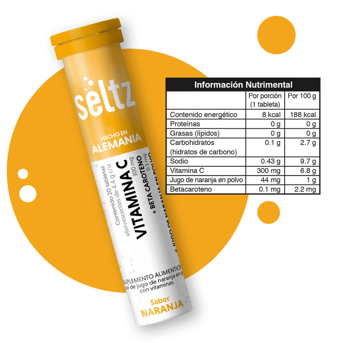 Vitamina C Seltz Tabletas Efervescentes - 20 tabletas