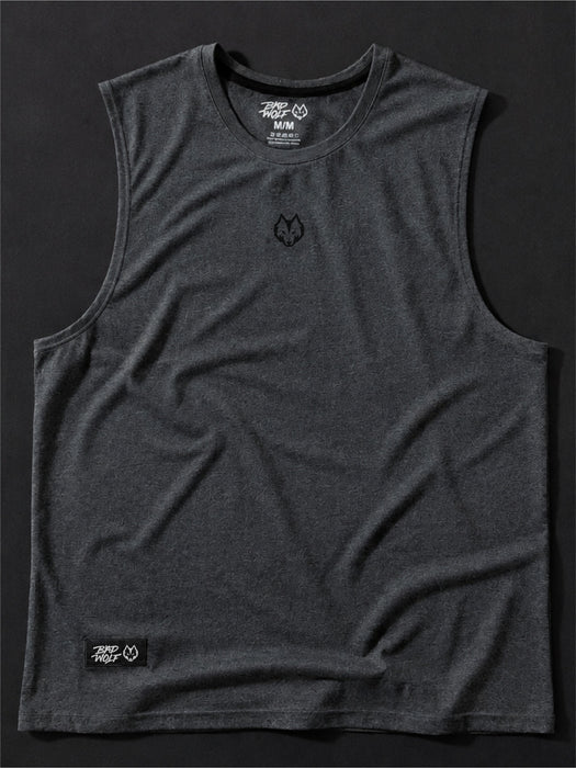 Tank Solid - Gris con Negro