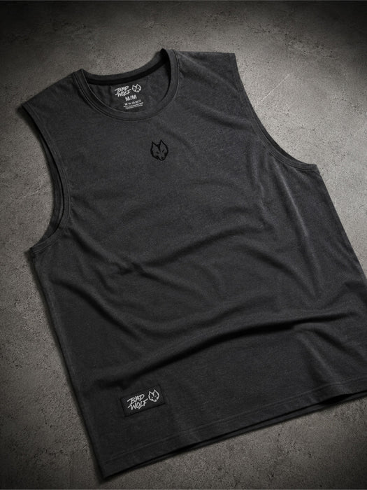 Tank Solid - Gris con Negro