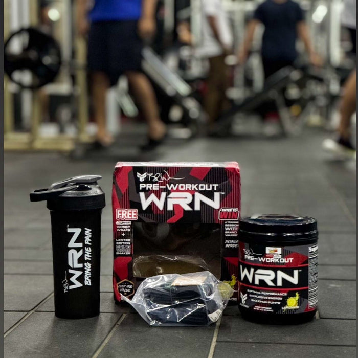 WRN Pre workout - 20 servicios INCLUYE SHAKER y MUÑEQUERAS