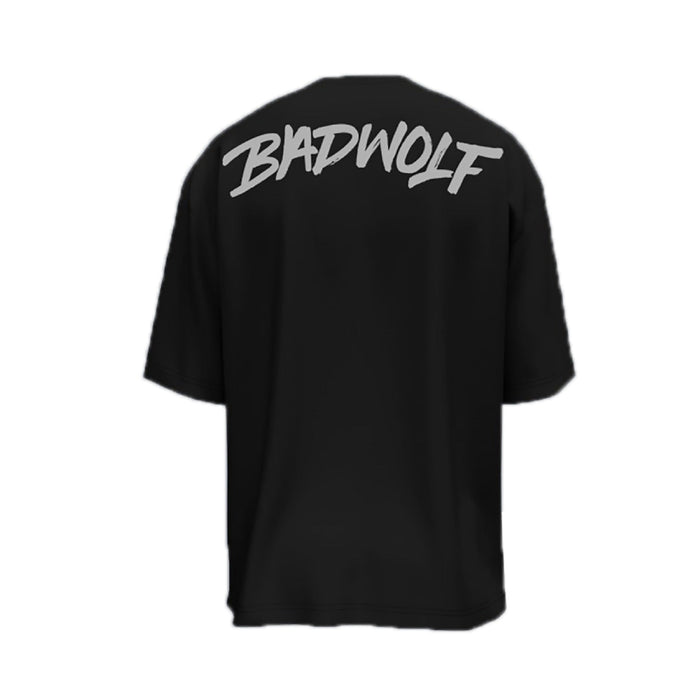 Oversize Tshirt Negra BADWOLF GRIS