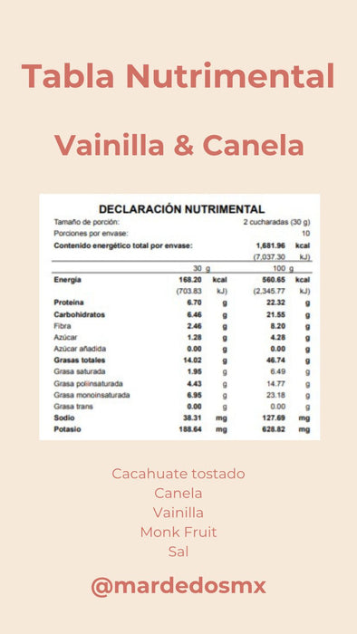 MAR DE DOS - Crema de cacahuate