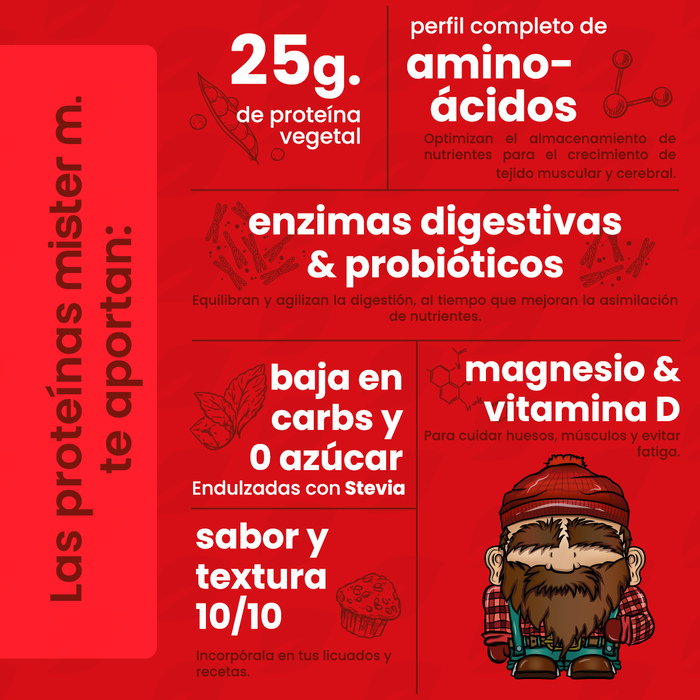 Mister M proteina Vegetal 1Kg