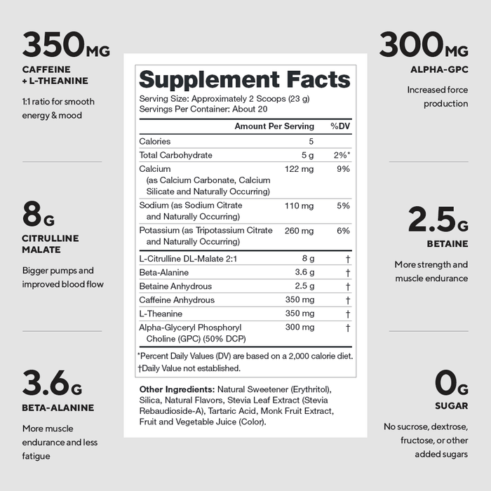 Pulse Pre workout Legion - 20 servicios