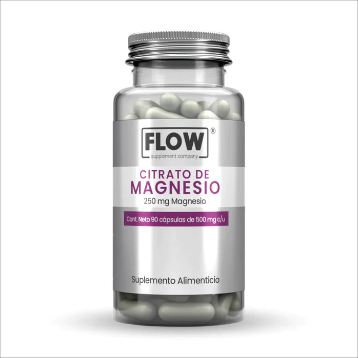 Citrato de magnesio - 90 cápsulas / 500 mg.