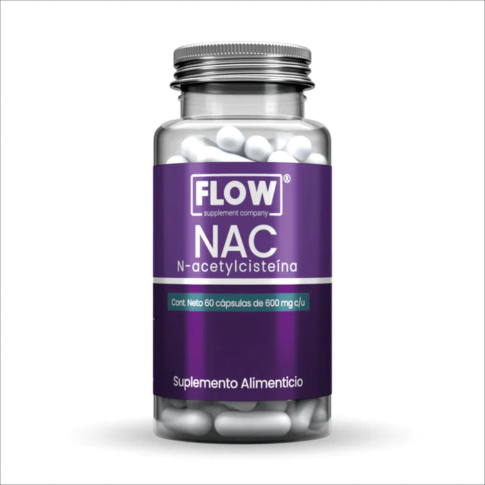 NAC (N-Acetylcisteína) - 60 cápsulas de 600 mg c/u