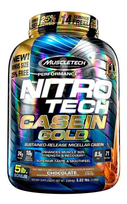 NITRO TECH PERF SERIES CASEIN GOLD - 5lbs
